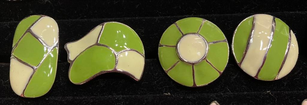 Verstelbare verschillende vormen ringen,PP stuk., Handtassen en Accessoires, Ringen, Ophalen of Verzenden, Nieuw, Groen, Dame