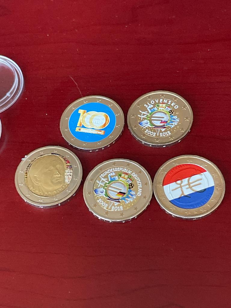 Gekleurde munten van €2, Ophalen of Verzenden, Duitsland, 2 euro, Losse munt