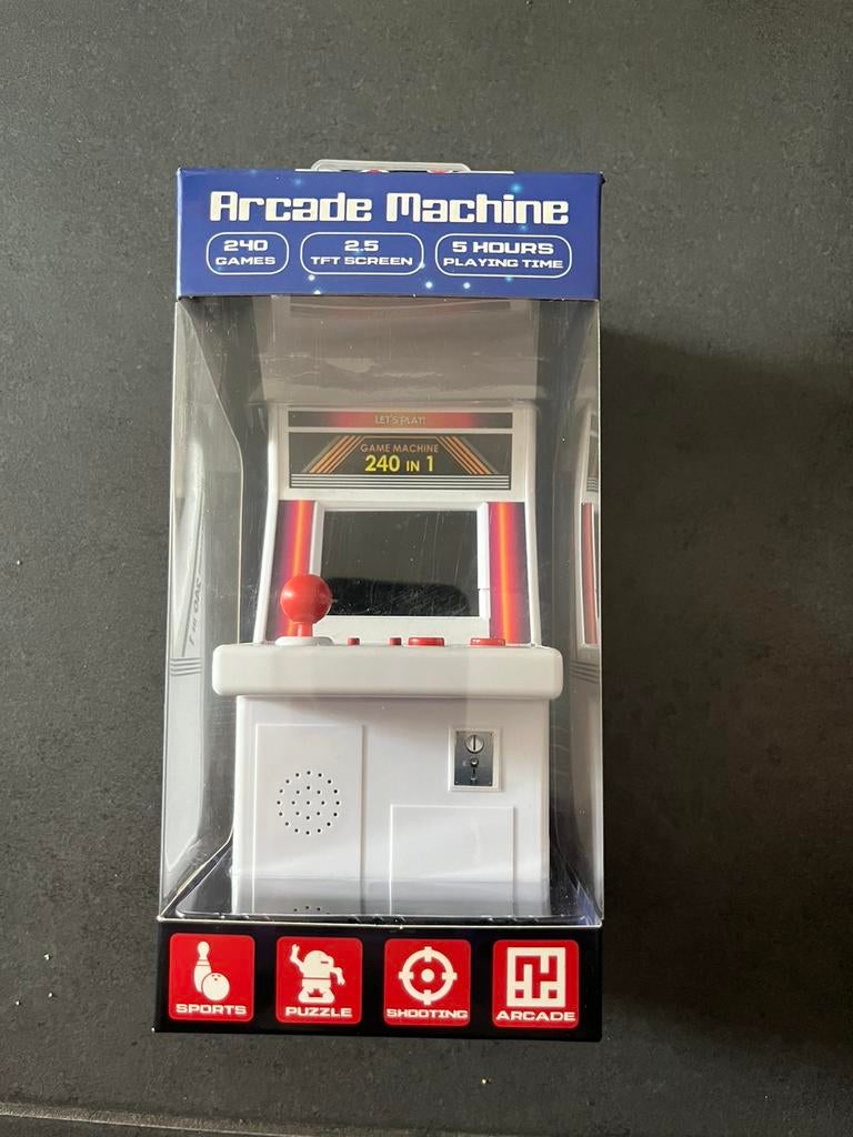 Arcademachine, vintage games, inclusief 3xAA, Zo goed als nieuw