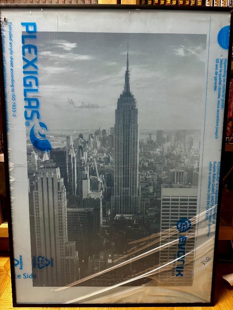 Kader met plexiglas (70x100 cm - Zwart), Ophalen of Verzenden