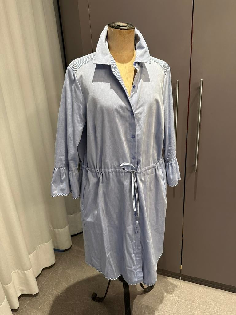 Prachtige jurk van Améline by Mayerline, maat 46, Ophalen of Verzenden, Zo goed als nieuw, Maat 46/48 (XL) of groter, Blauw