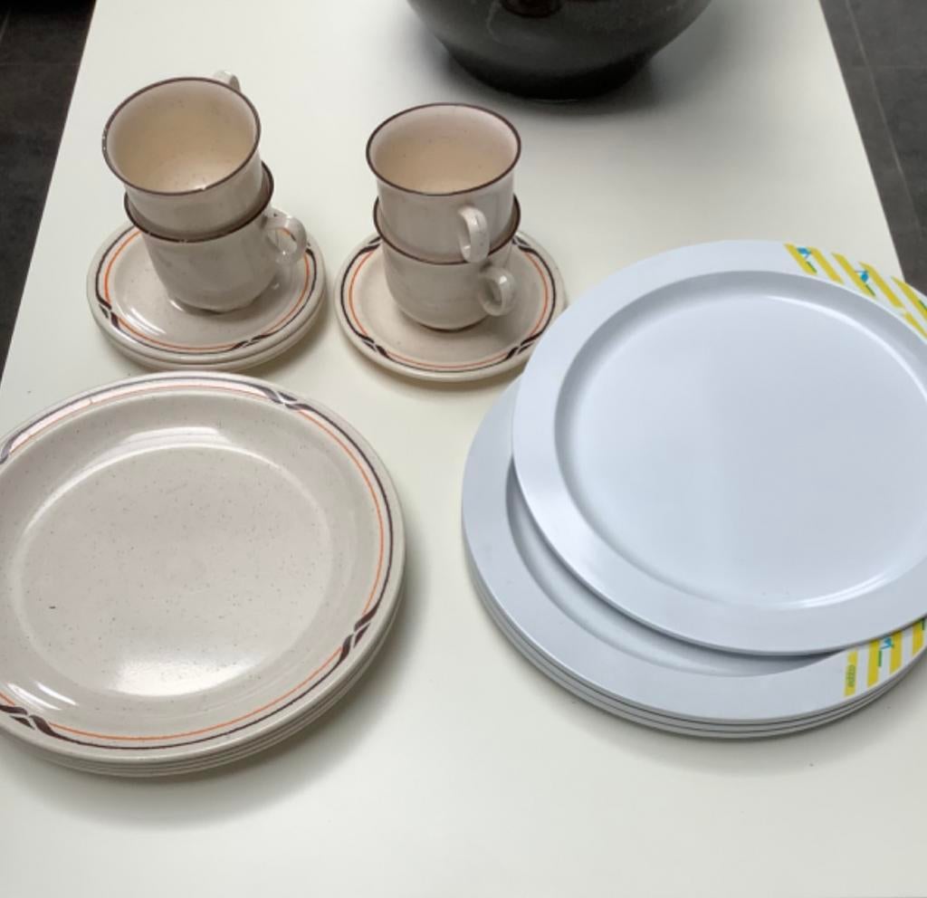 Kampeer servies, Ophalen of Verzenden, Gebruikt