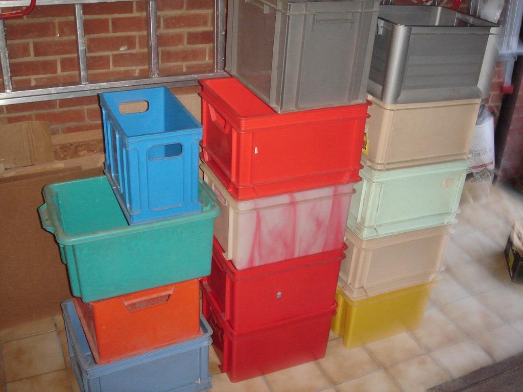 DIVERS CASIERS, BACS, SEAUX, POUBELLES, ..., Bricolage & Construction, Enlèvement, Utilisé