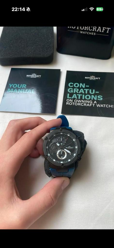 Rotorcraft rock chronograaf, Ophalen of Verzenden, Zo goed als nieuw