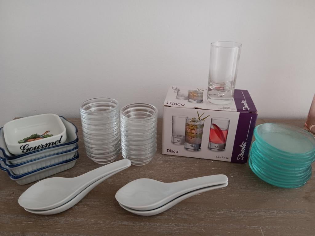 Set aperitiefschaaltjes, Huis en Inrichting, Keuken | Servies, Ophalen, Zo goed als nieuw, Overige typen