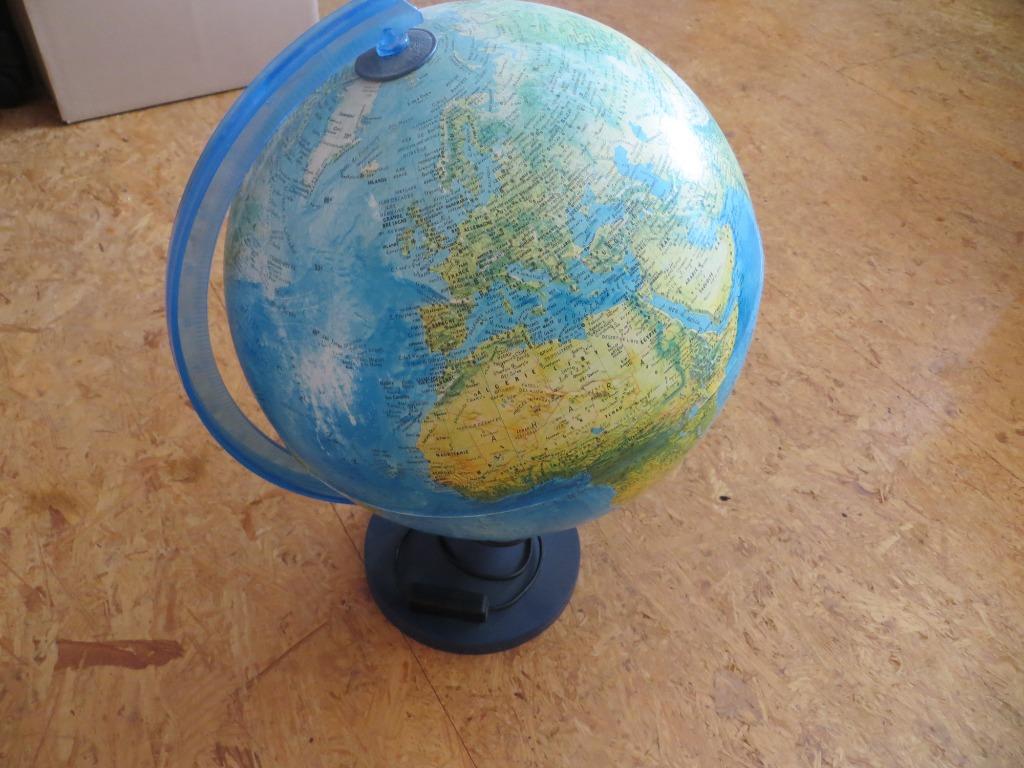 Globe Terrestre Lumineux, Envoi, Lumineux, Comme neuf