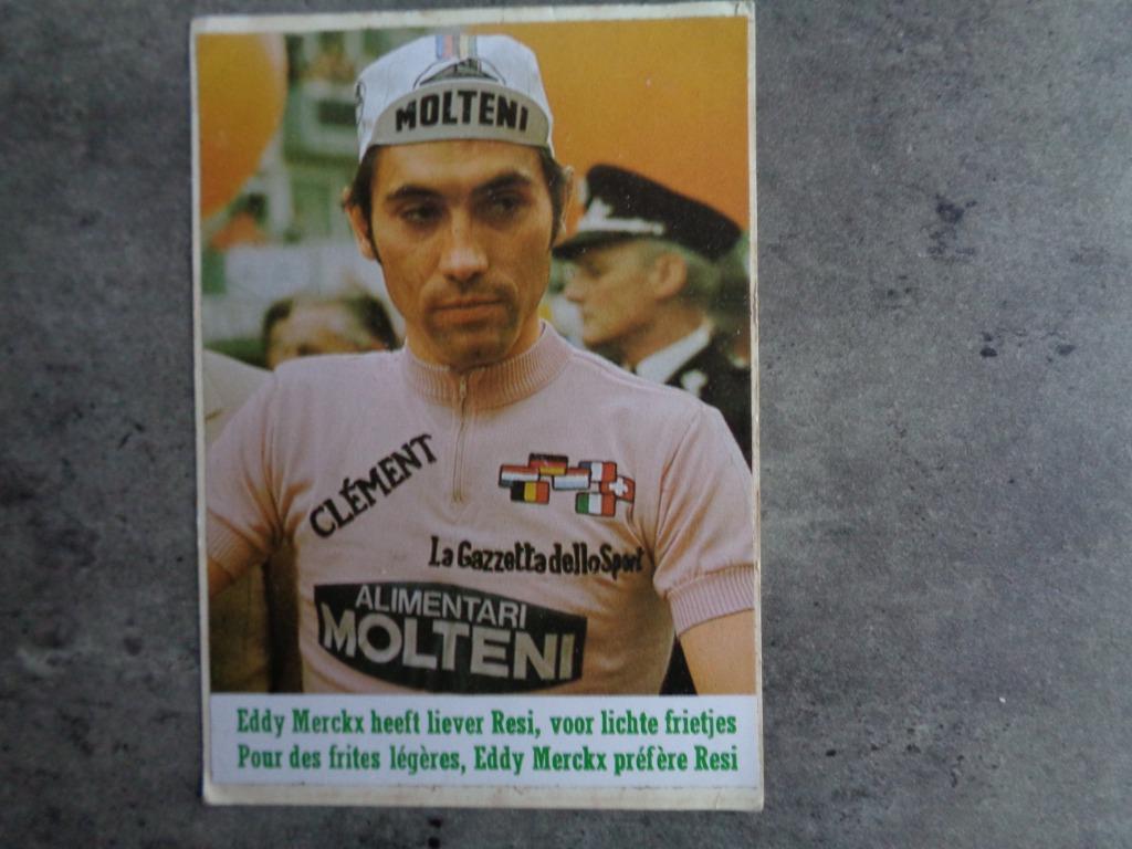 Autocollant rare MERCKX EDDY 1X émis par RESI, Enlèvement ou Envoi, Autocollant