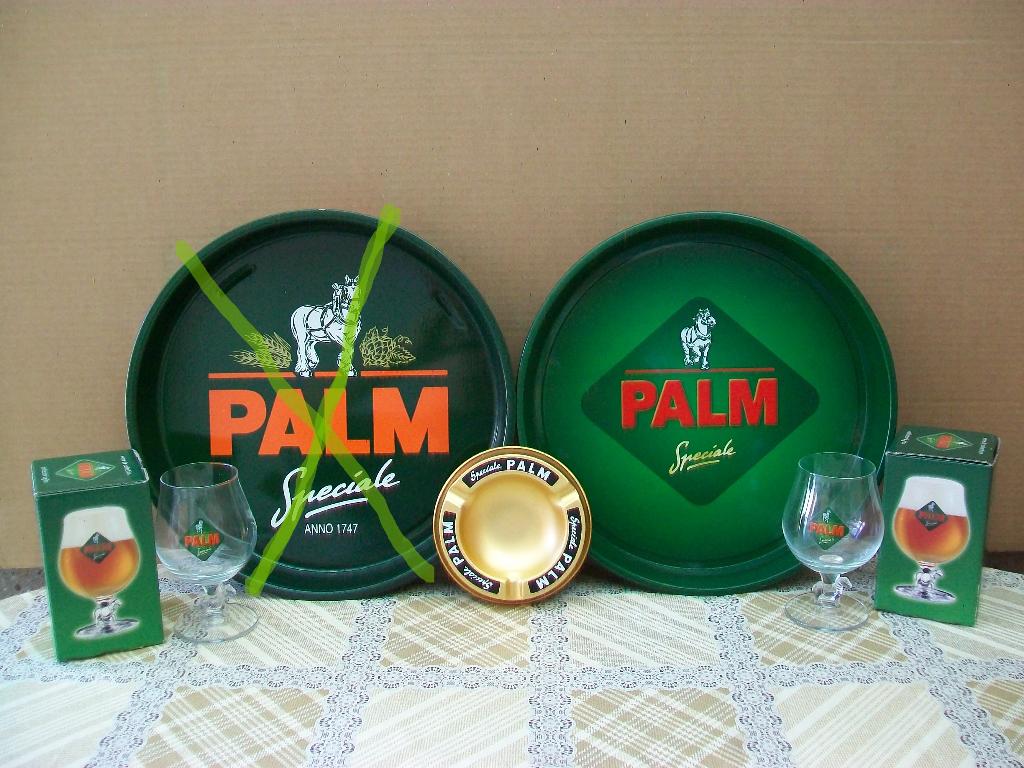 Palm Speciale Bier Steenhuffel Glas Glazen Plateau Dienblad, Ophalen of Verzenden, Gebruikt, Overige typen, Palm