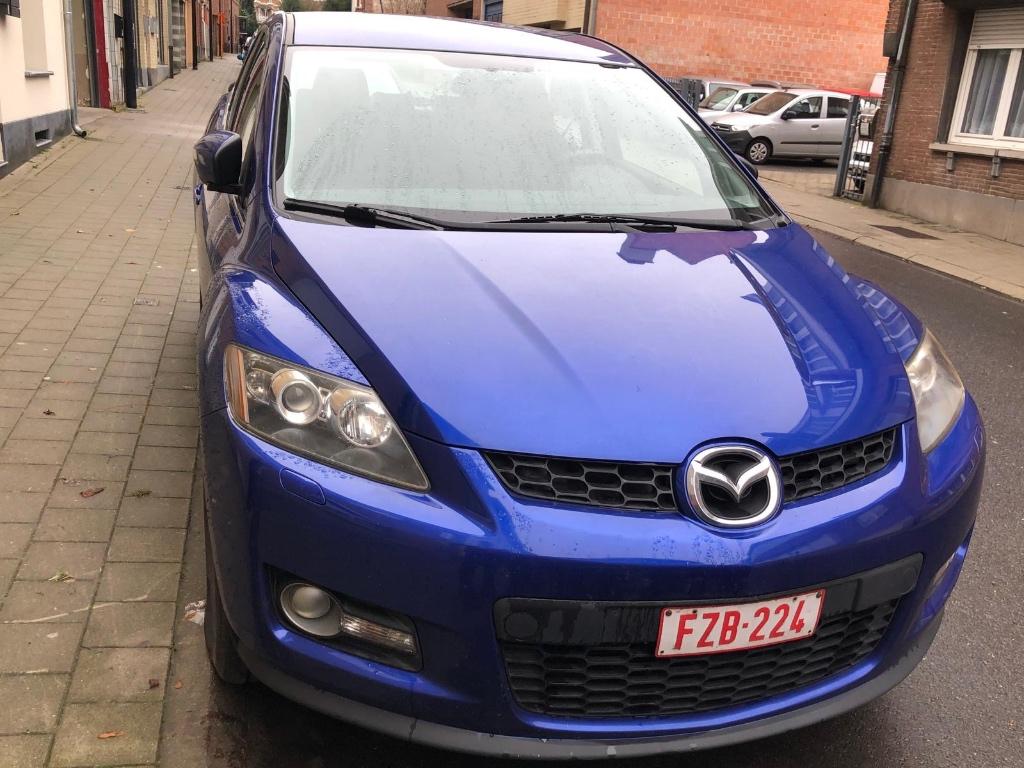 Mazda Cx7 2008, Auto's, Euro 5, Blauw, Handgeschakeld, Particulier