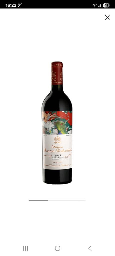 2015 Château Mouton Rothschild, Enlèvement