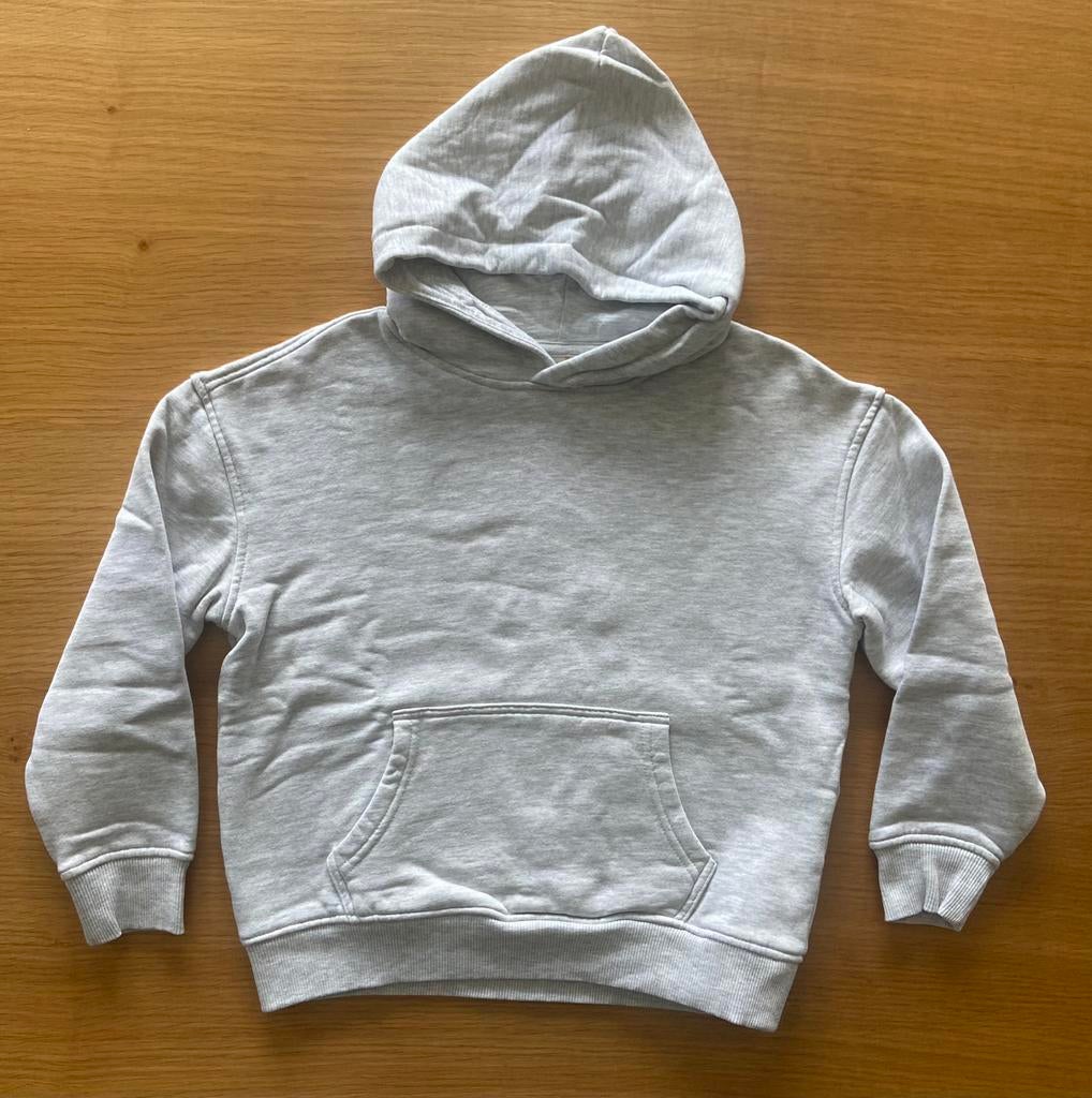 Sweat gris bien chaud à capuche - 8 ans - 7€, Enlèvement ou Envoi
