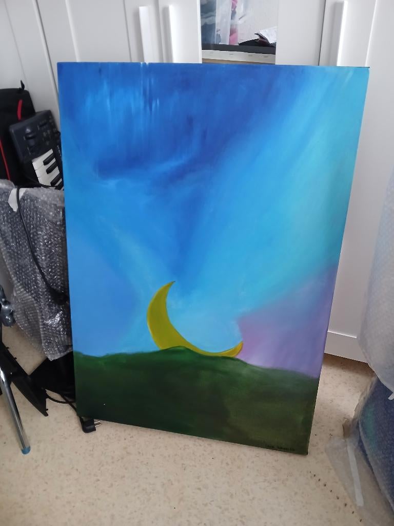 Origineel schilderij „Genesis” - Acrylverf, 100 x 70 cm, Ophalen