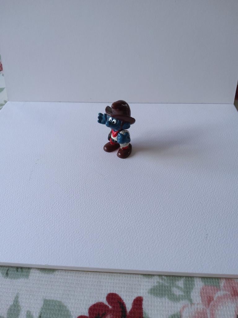 Cowboysmurf, Verzamelen, Ophalen of Verzenden, Gebruikt, Poppetje, Figuurtje of Knuffel