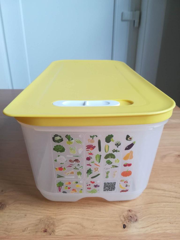 Boîte de conservation fruits et légumes Tupperware, Enlèvement ou Envoi, Comme neuf, Jaune, Boîte