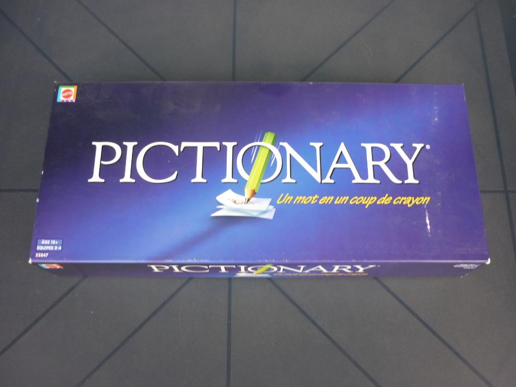 Jeu de société - Pictionary - Mattel, 1 ou 2 joueurs, Enlèvement ou Envoi, Utilisé, Mattel