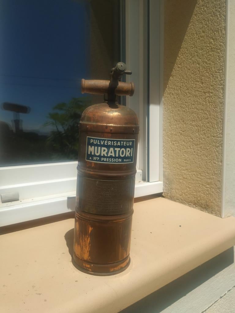 Antiquité pulvérisateur muratori Paris cuivre, Enlèvement ou Envoi