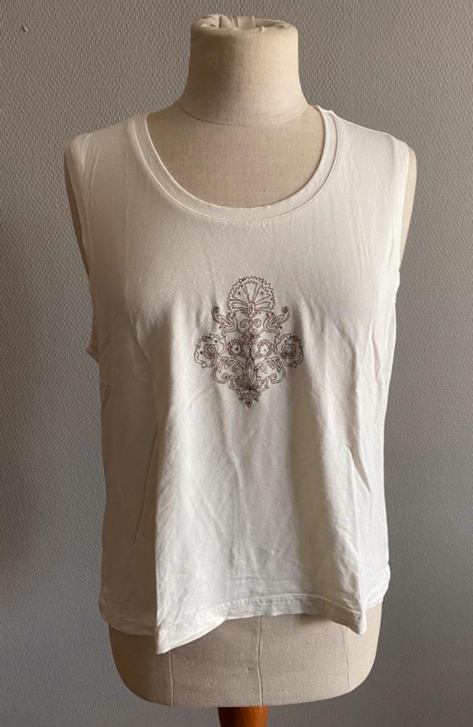 Beige mouwloos topje Gerry Weber maat L, Verzenden, Beige, Maat 42/44 (L), Gerry Weber