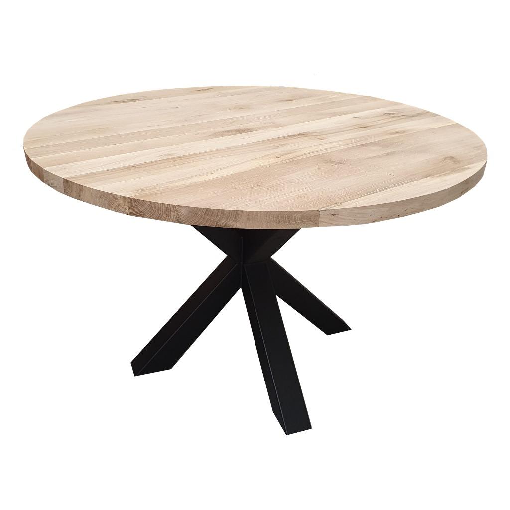 Eettafel | ronde eettafel | tafel | eiken | eettafel rond, Huis en Inrichting, Tafels | Eettafels, Nieuw, Rond, Eikenhout, Ophalen