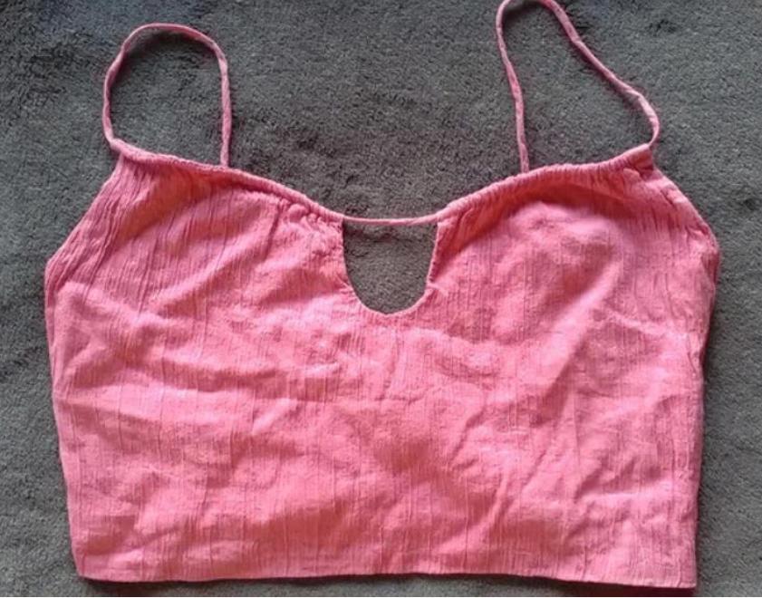 Zara S roze crop top met dunne verstelbare bandjes, Zara, Ophalen of Verzenden, Zo goed als nieuw, Roze