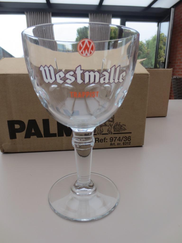 Nieuw  Westmalle glas trappistglas, Verzamelen, Ophalen, Zo goed als nieuw, Bierglas