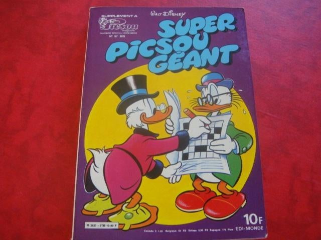BD Ancienne. "Super Picsou Géant". 1980, Livres, Envoi, Utilisé