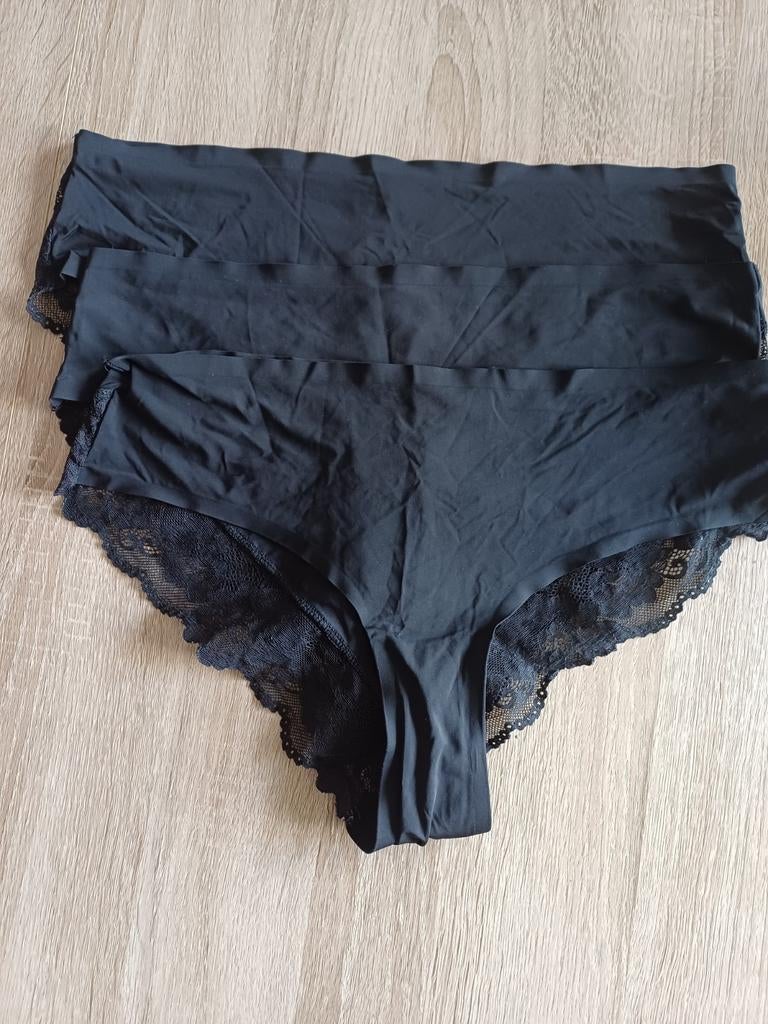 3 Zwarte slips maat M, Ophalen of Verzenden, Zwart