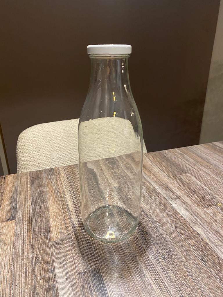 Bouteille verre 1l avec bouchon à visser - 51pcs, Enlèvement