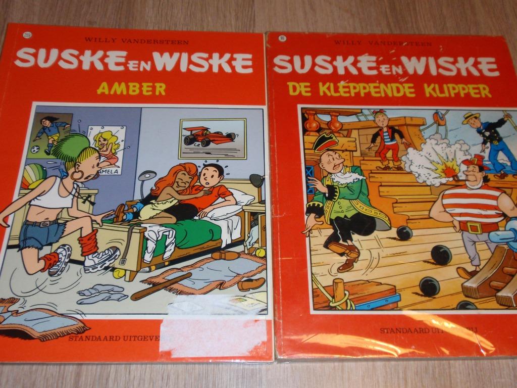 Boeken Suske en Wiske Amber en De Kleppende Klipper, Ophalen of Verzenden, Zo goed als nieuw