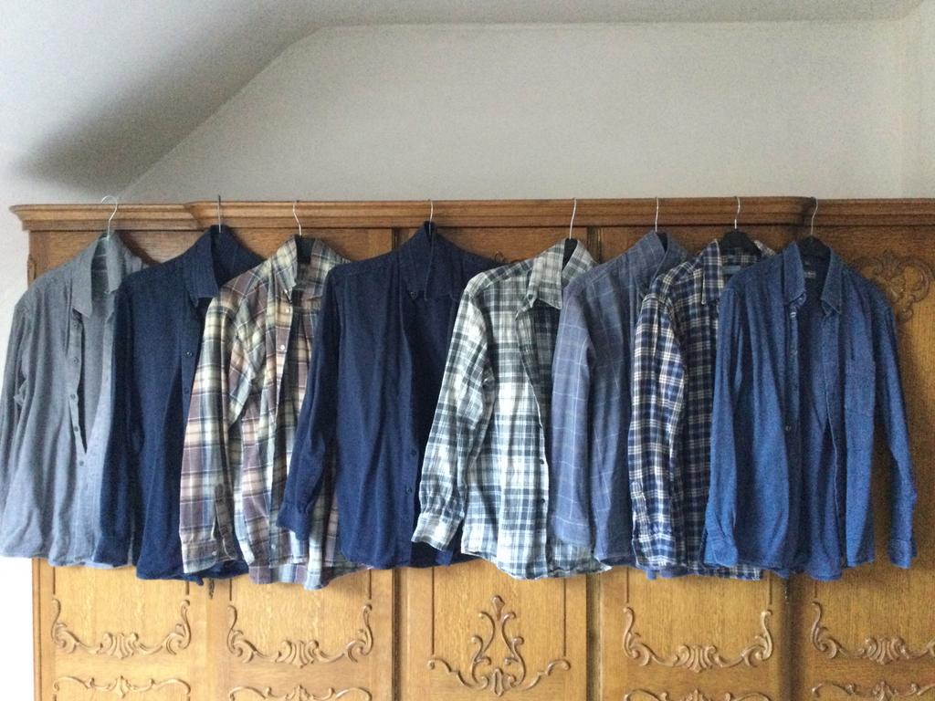 8 Flanellen herenhemden - winter - maat 39-40 voor 16 €, Kleding | Heren, Overhemden, Ophalen of Verzenden, Gedragen