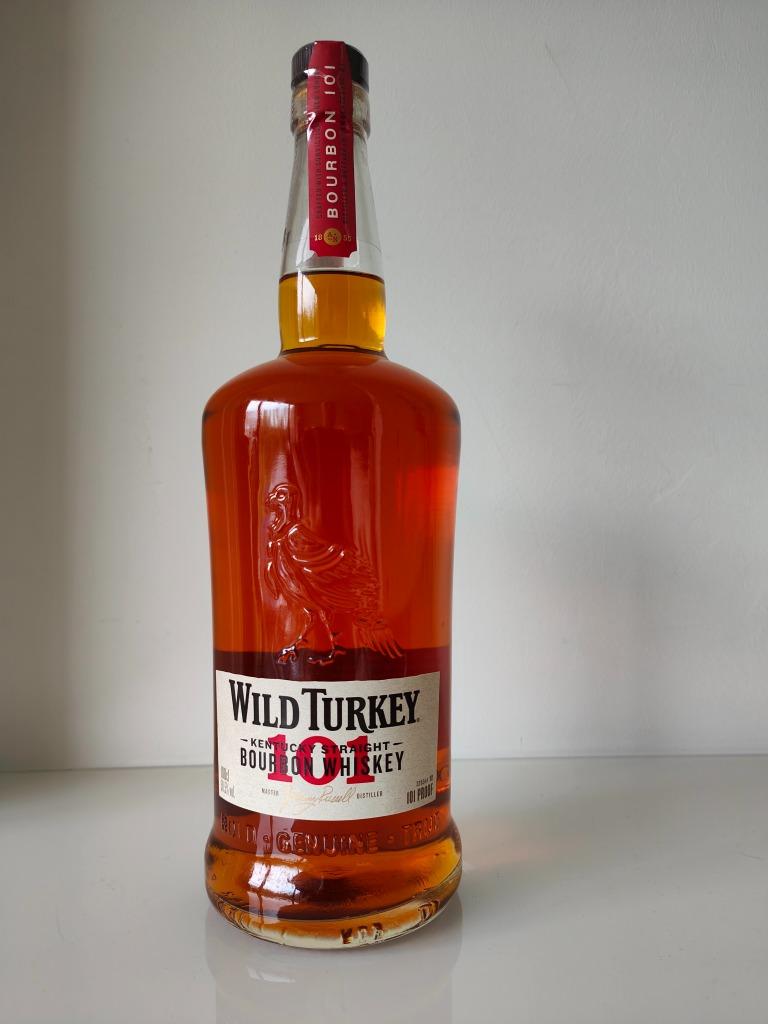 Wild Turkey 101, Bourbon Whisky,  101 Proof, 1 Liter, 50,5%, Overige gebieden, Overige typen, Nieuw, Ophalen of Verzenden