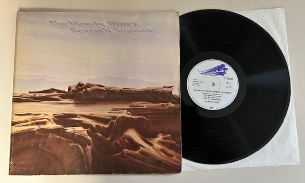 LP THE MOODY BLUES - SEVENTH JOURNEY - POCHETTE DOUBLE, Enlèvement ou Envoi, Comme neuf, 12 pouces