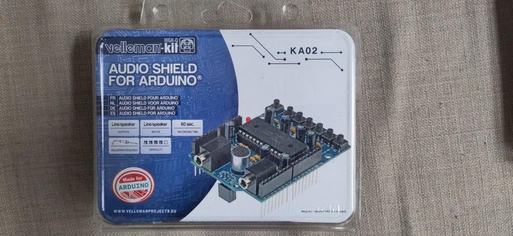 Velleman KA02 Arduino geluidskaartkit, Ophalen of Verzenden, Nieuw