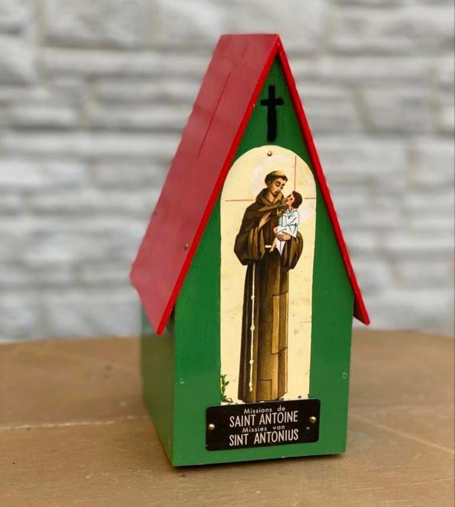 Missie spaarpot collectebus Sint Antonius jaren 60, Verzamelen, Ophalen of Verzenden