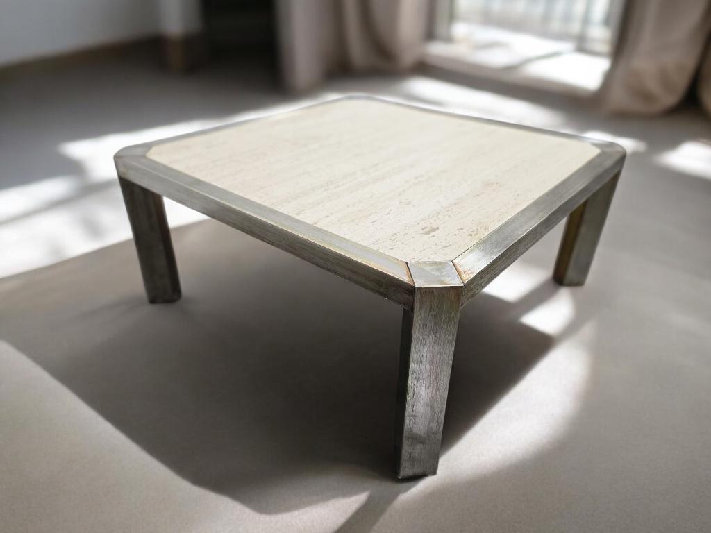 vintage salontafel / coffee table Belgochrom, Antiek en Kunst, Curiosa en Brocante, Ophalen of Verzenden