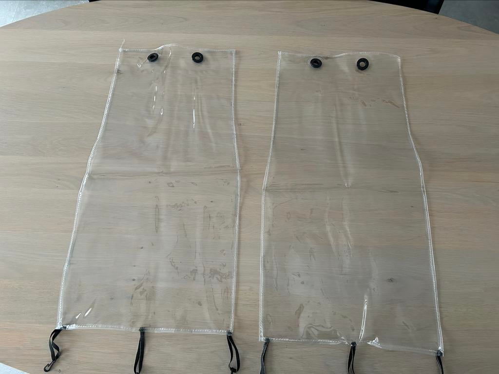 2 plastiek beschermhoezen voor achterkant autozetel, Ophalen of Verzenden