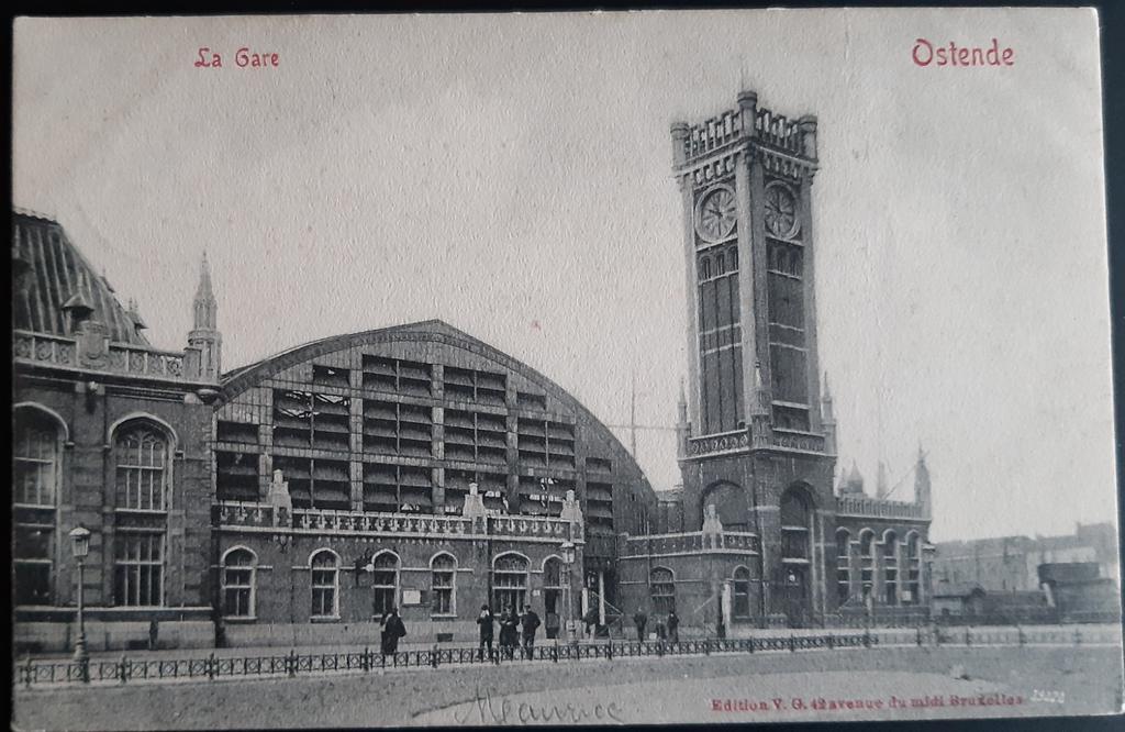 Ostende Ostende la gare GARE 1906 !, Enlèvement ou Envoi
