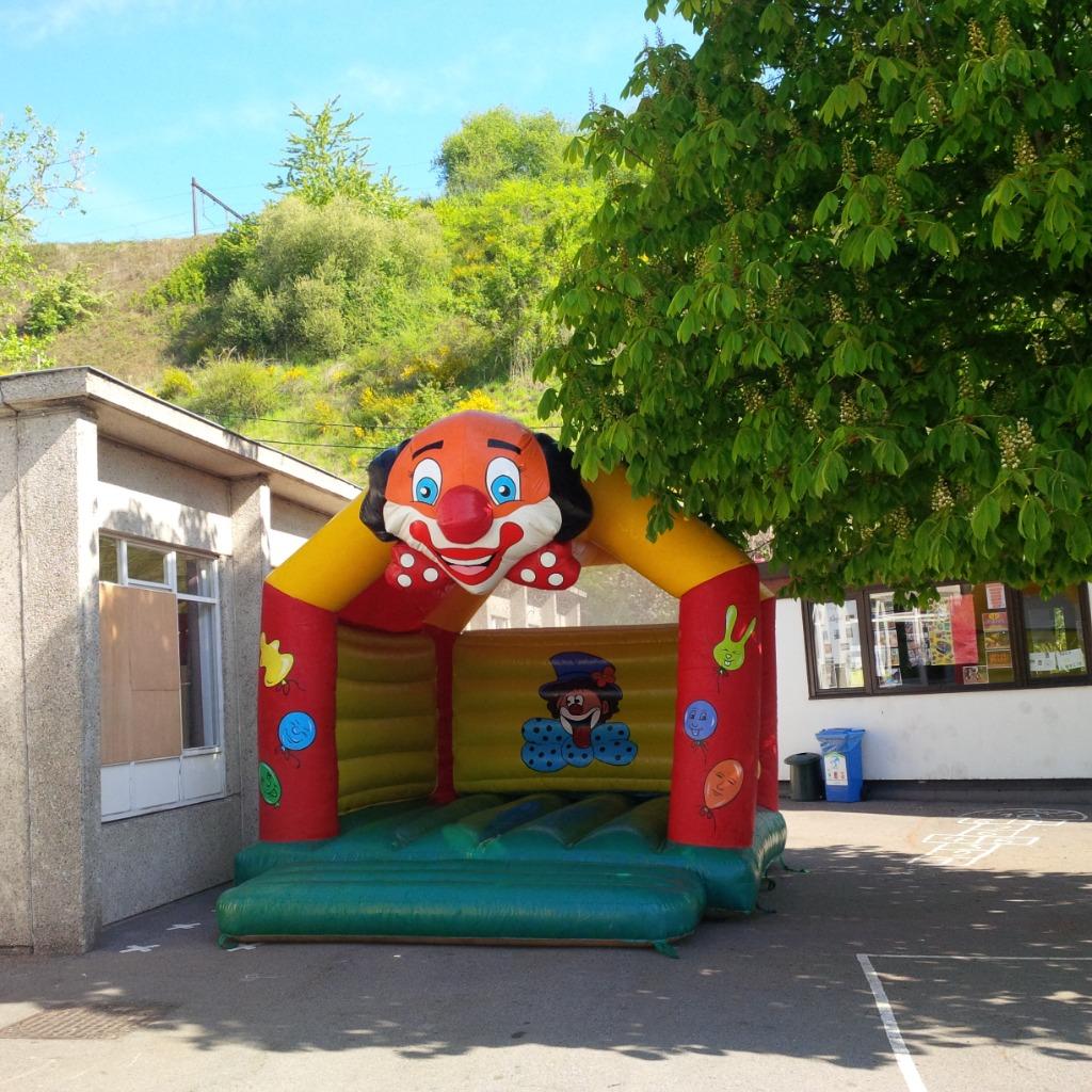 Springkasteel "Clown", Ophalen of Verzenden, Gebruikt