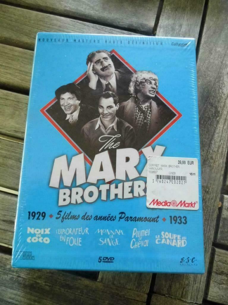 )))  Coffret Marx Brothers //  5 Films  //  Neuf   (((, Cd's en Dvd's, Alle leeftijden, Ophalen of Verzenden, Nieuw in verpakking