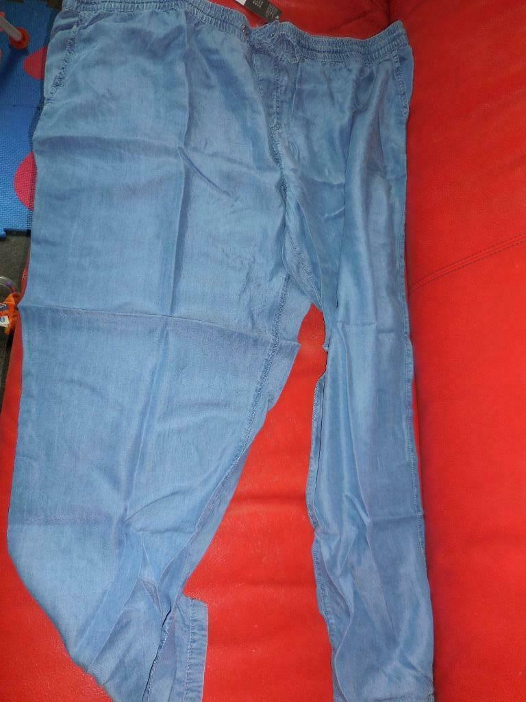 broek dames maat 56 jeans elastiek nieuw, Blauw, Maat 46/48 (XL) of groter, Nieuw, Lang