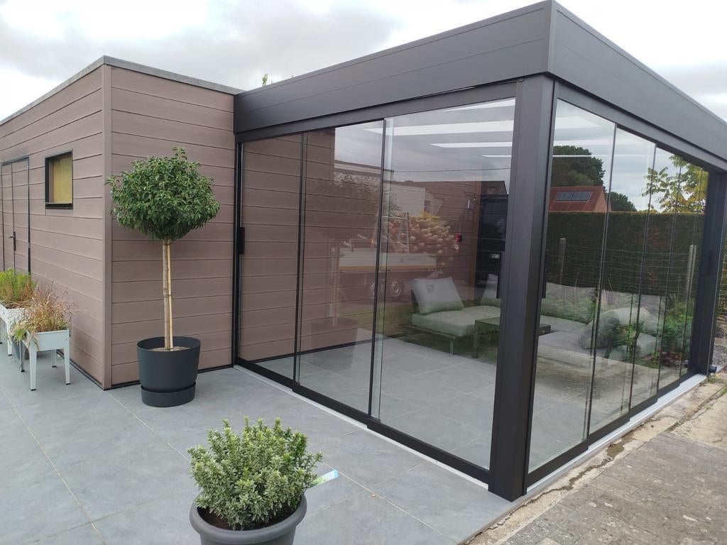 Aluminium terrasoverkappingen ,carports en tuinkamers, Ophalen of Verzenden