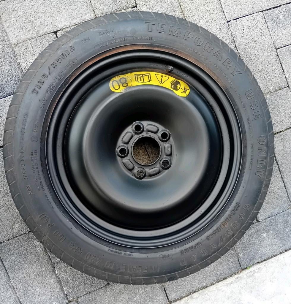 Reservewiel Ford Focus - Volvo V40 16inch 5X10🚖🚘, Ophalen, Gebruikt, Volvo