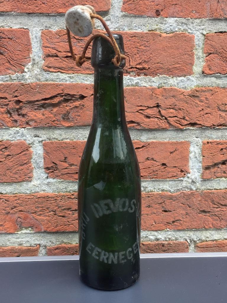 Ancienne bouteille de bière Eernegem, Ichtegem Devos VDC, pe, Enlèvement ou Envoi, Utilisé, Bouteille(s), Autres marques
