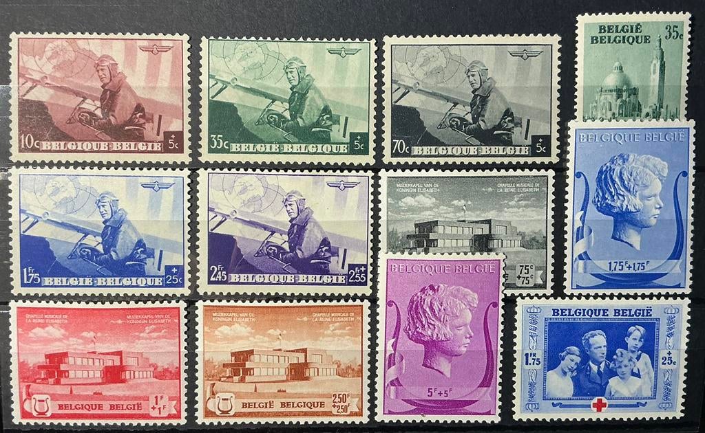VENTE   LOT  338. MH*. 12 timbres., Enlèvement ou Envoi, Non oblitéré, Gomme originale, Autocollant