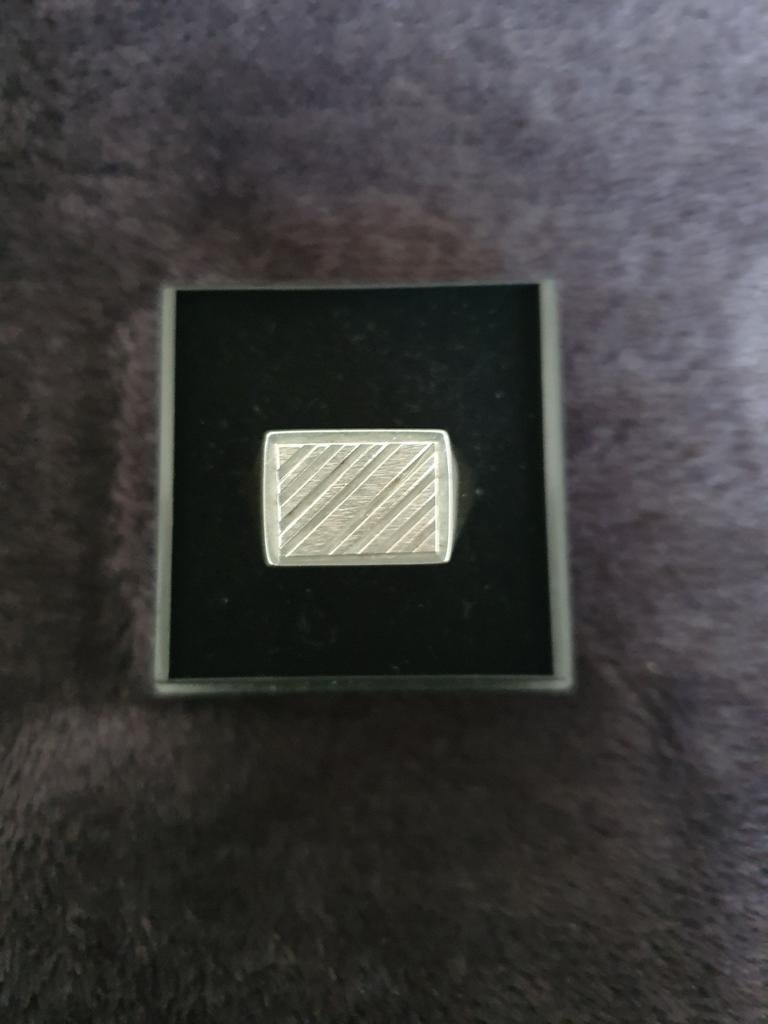 Nieuwe zilveren ring voor heren maat 63, 20 of groter, Heer, Nieuw, Ophalen of Verzenden