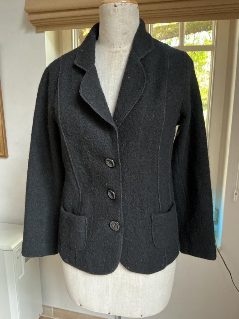 Blazer en laine Laura di Sarpi, taille 38, Enlèvement ou Envoi, Porté, Taille 38/40 (M), Noir