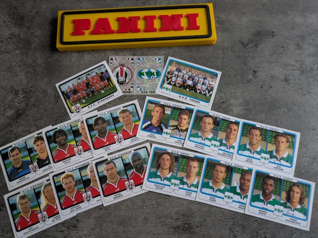 PANINI STICKERS 15X FOOTBALL 2002 STROMBEEK/TIENEN, Verzenden, Nieuw