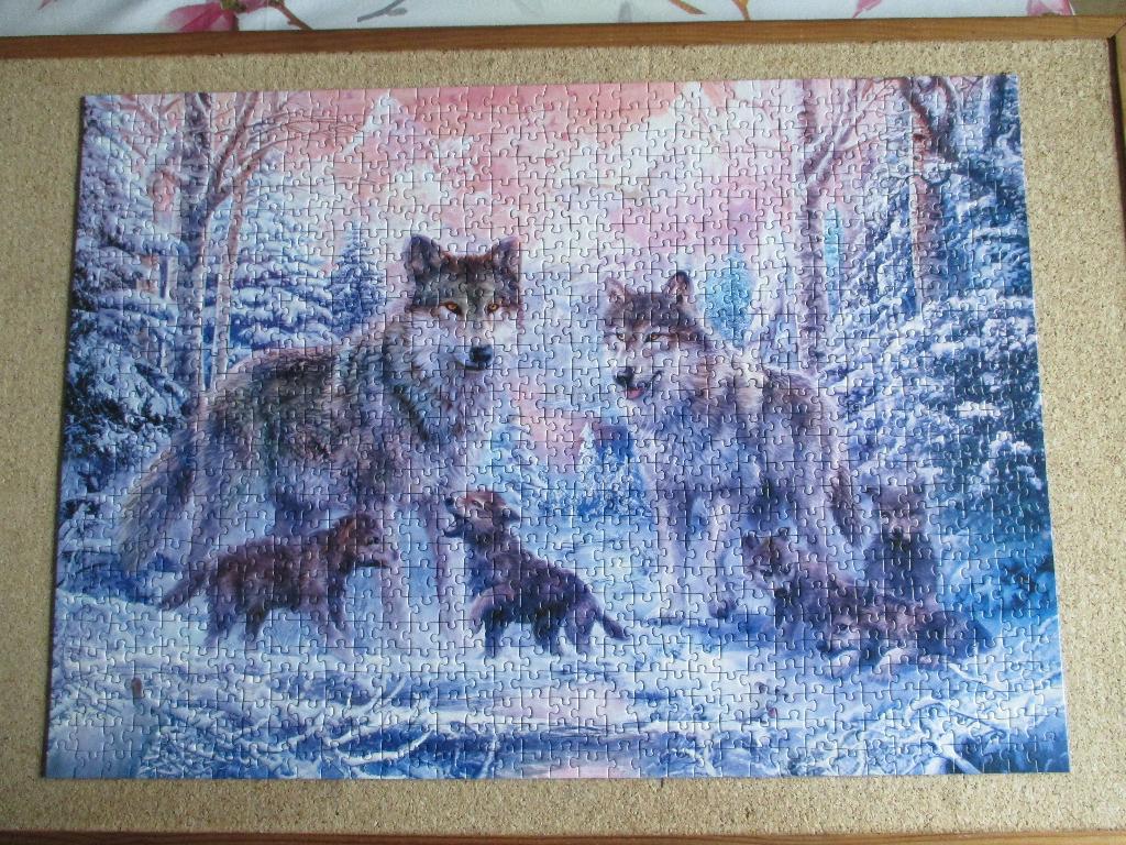 puzzel ravensburger wolven 1000, Hobby en Vrije tijd, Ophalen, 500 t/m 1500 stukjes, Zo goed als nieuw, Legpuzzel