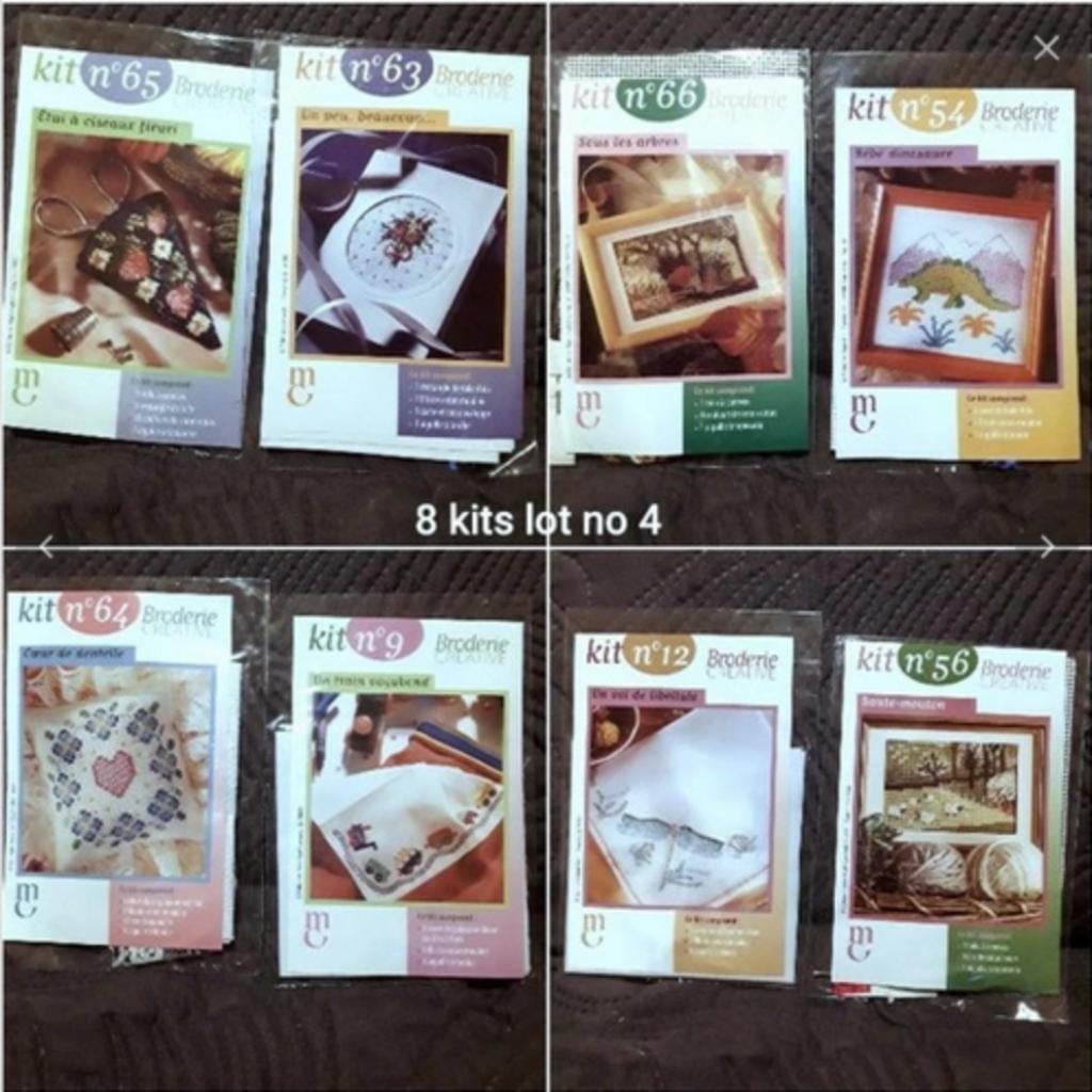 kits de broderie , point de croix et autres, Enlèvement ou Envoi, Neuf, Broderies à la main, Set à broder