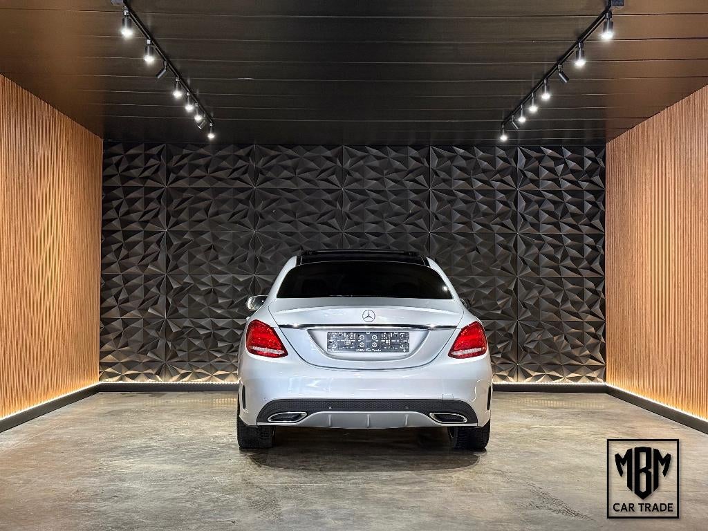 ✅ Mercedes C 220 d Automaat GARANTIE Amg Line Pano Dak 1.Eig, Auto's, Automaat, Achterwielaandrijving, 4 cilinders, 1570 kg