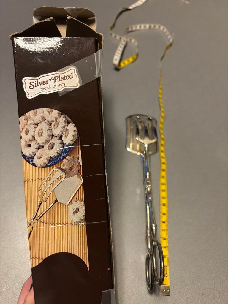 pince à biscuits en argent, fabriquée en Italie, Antiquités & Art, Enlèvement ou Envoi
